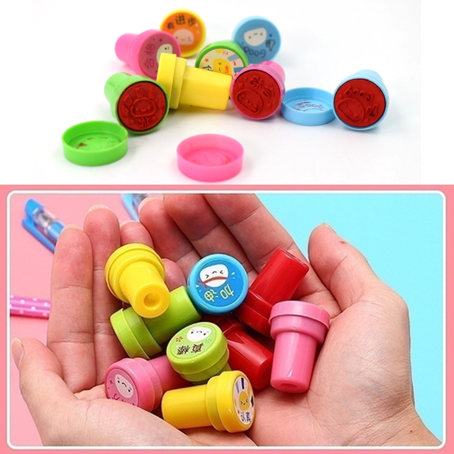 4803 Emoticon Stamps 8 pieces in Round Shape Stamp for Kids Theme Stamps for School Craft & Prefect Gift for Teachers, Parents and Students (Multicolor) 4803 Emoticon Stamps 8 pieces in Round Shape Stamp for Kids Theme Stamps for School Craft & Prefect Gift for Teachers, Parents and Students (Multicolor)